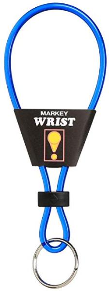 大一鋼業 キーホルダーマーキーリストブルー10個セットの通販は