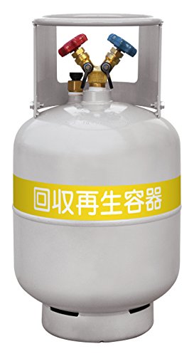 アサダ フロン回収ボンベ フロートセンサー付 24L 無記名 TF057 2495279