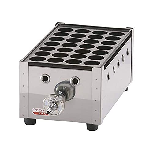 TKG テイケイジイ 遠藤商事 関西式たこ焼器(28穴) 1枚掛LPガス【GTK231】