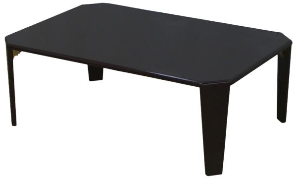 フクダクラフト 鏡面折りたたみテーブル PUT-9060 BK R 色:BK