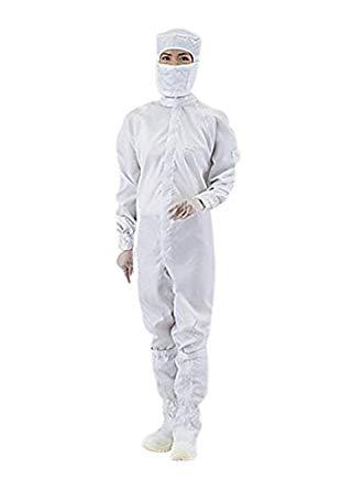 アズワン アズピュアCRウェア(クリーンウェア) 11120SW(フード一体・センターファスナー) 白 2L1-4840-13