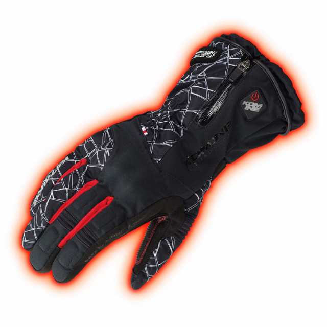 コミネ(Komine) EK-205 ADV P E-GLV Crush-BLK/Red L 08-205/C.BK/RD/Lの通販は
