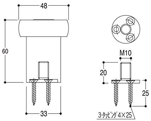 エイト F1-60-OW-ABフック無木ネジグレーゴムの通販は 4,738円