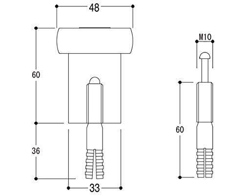 エイト F1-60-OC-K フック無アンカー黒ゴムの通販は