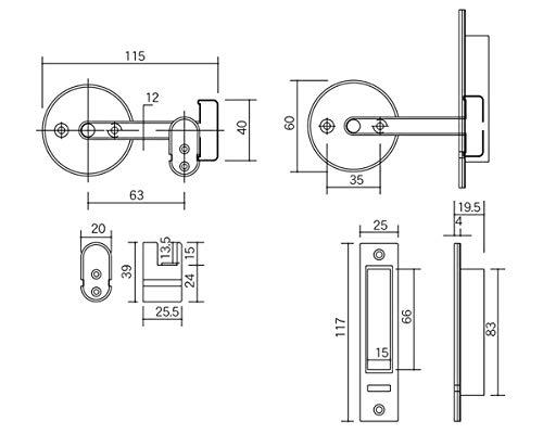 エイト 回転式表示器 引戸・開き兼用SCの通販は 6,762円