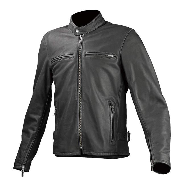 コミネ(Komine) LJ-534 SINGLE RIDERS LEATHER JKT BK XL 02-534