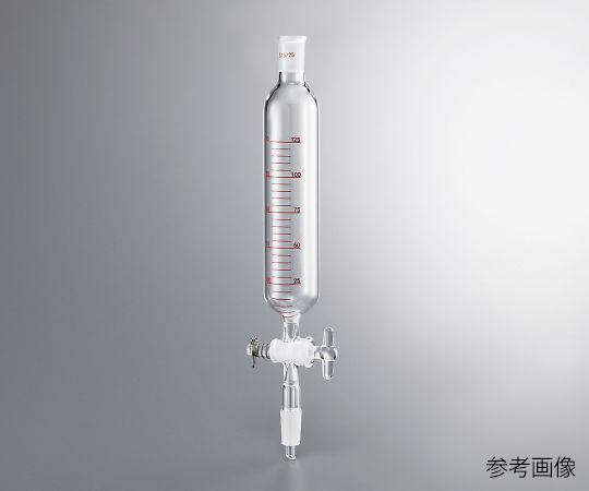 アズワン 円筒分液ロート(ガラスコック) 125mL 4-477-02の通販は