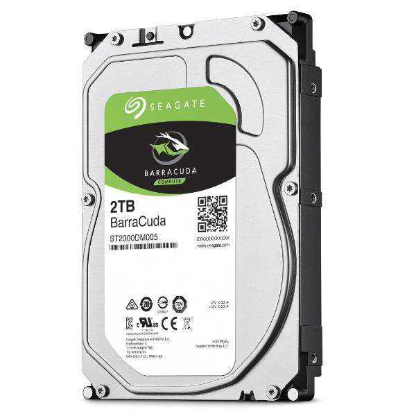 SEAGATE Guardian Barracudaシリーズ 3.5インチ内蔵HDD 2TB SATA6.0Gb/s 5400rpm 256MB(ST2000DM005)