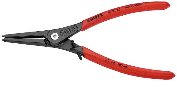 クニペックス KNIPEX 4931-A3 軸用精密スナップリングプライヤー 直 4931-A3