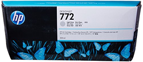 (まとめ) HP772 インクカートリッジ ライトグレー 300ml 顔料系 CN634A 1個 〔×10セット〕 まとめ） HP772 インクカートリッジ ライトグレー 300ml 顔料系 CN634A