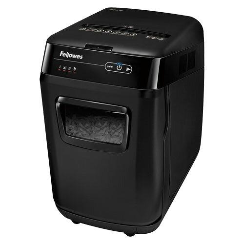Fellowes AutoMax200C-2 オートフィードシュレッダー クロスカット 最大幅:A4 最大枚数:10枚以下 31L〜40L CD/ホッチキス可 ブラック
