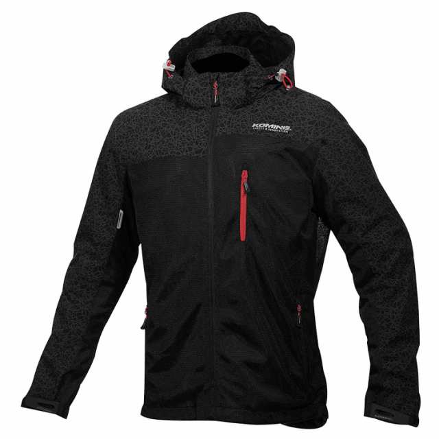 KOMINE(コミネ) JK-114 Protect M-Parka-TEN HR Black/Red M 品番:07-1141/HRBK/RD/M