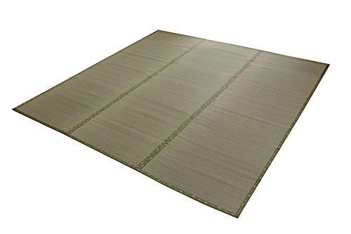 イケヒコ 純国産 い草 上敷き カーペット 市松織 『不知火』 団地間6畳(約255×340cm) 熊本県八代産イ草使用