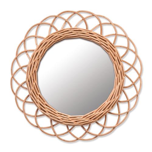 POSH LIVING(ポッシュリビング) (ポッシュリビング)11640 ウィッカーミラーS ナチュラル 品番:11640の通販は 5,303円