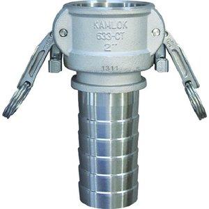 トヨックス(TOYOX) トヨックス カムロック ツインロックタイプカプラー ホースシャンク(細め) ステンレス