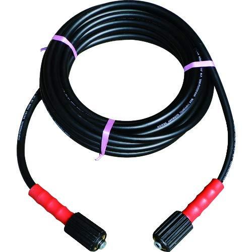 スーパー工業 高圧ホースCL 1/4×8m ブリッツメスメス 金具付*