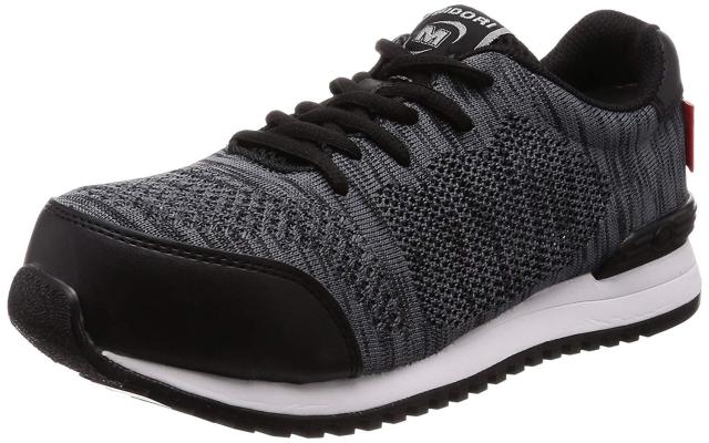 ミドリ安全 女性用先芯入ニットタイプスニーカー MWJ-710 ブラック 22.0CMの通販は 9,200円