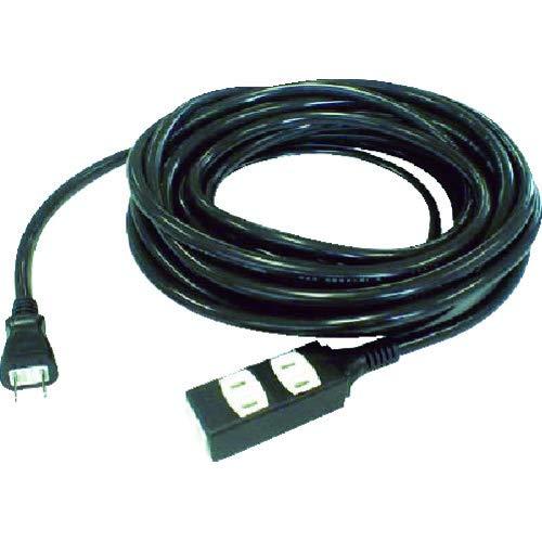 TRUSCO トラスコ中山 TRUSCO ソフトタイププラグ 3個口タップ型 20m ブラックの通販は