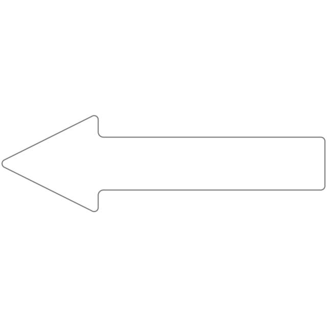 ミドリ安全(Midori Anzen) ミドリ安全 ベルデビバ矢印テープ 白 10枚入の通販は 5,550円