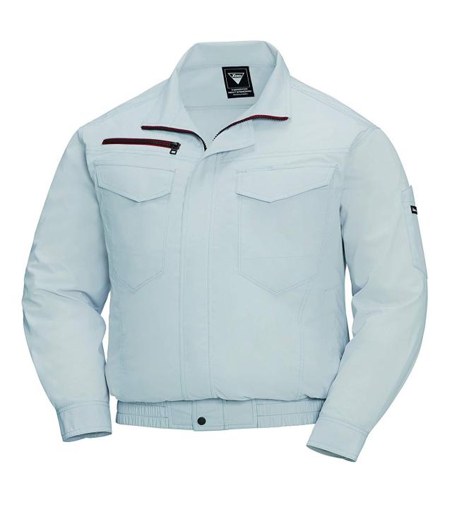 XEBEC ジーベック 空調服長袖ブルゾン XE98001 22 シルバーグレー 4L