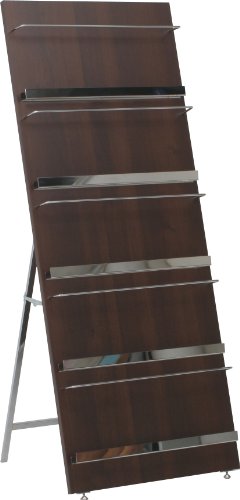 不二貿易 ウッドマガジンラック デコール 5段 ワイド HGL-5814 【82310