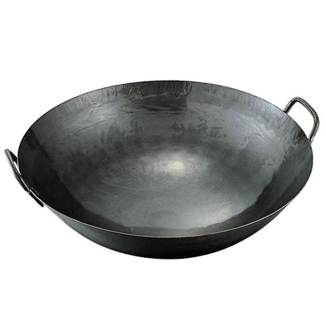 KANDA カンダ 神田鉄鍋/鉄プレス両手中華鍋 54cm 1個