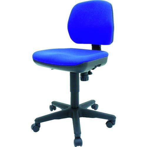 TRUSCO トラスコ中山 TRUSCO オフィスチェア 布張り 肘なし ブルーT05B   3100