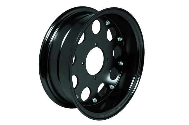 スペシャルパーツ武川 10インチアルミホイール 3.5J (ブラック/チューブタイプ) モンキー/ゴリラ/モンキーFI (ワイド/ブラックアルマイト) 品番:06-09-0224