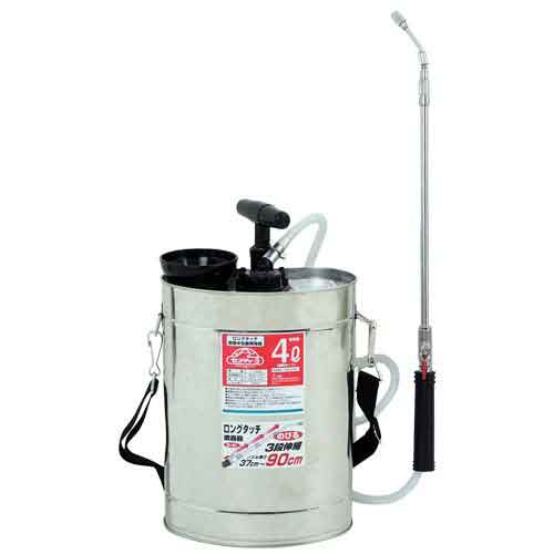 藤原産業 セフティ-3 ロングタッチ肩掛半自動噴霧器 4L 4L ジュシポンプ 1個