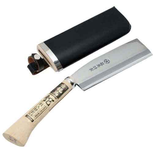 藤原産業 梅鉢龍馬 鞘入腰鉈 片刃 薪割り用 180MM 1個