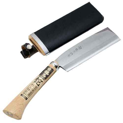藤原産業 梅鉢龍馬 鞘入腰鉈 双刃 180MM 602064