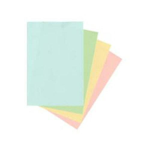 トヨシコー 色上質紙中厚口ハガキサイズプリンター用紙 4色  あさぎ うぐいす クリーム 桃 (サイズ:100×148mm)【入数:3】の通販は