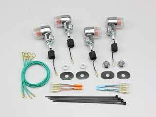 大阪単車用品工業 ハリケーン ミニウインカーkit 品番:HA5723C-01 カラー:クリアレンズ
