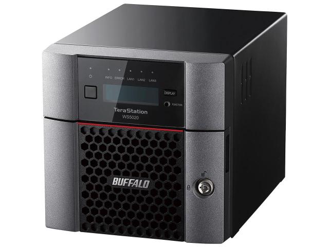 BUFFALO バッファロー Windows Server IoT 2019 for Storage Workgroup Edition搭載 2ベイデスクトップNAS 2TB WS5220DN02W9 1個