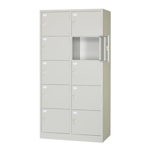 コモライ フ 多人数ロッカー 2列5段 シリンダー錠 ニューグレー COM-SVG10A (1352849) 66,624円