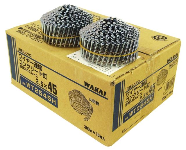 若井産業(Wakaisangyo) ワイヤー連結 コンクリート釘 山形巻 45mm WT2545H (1342832)の通販は 12,033円