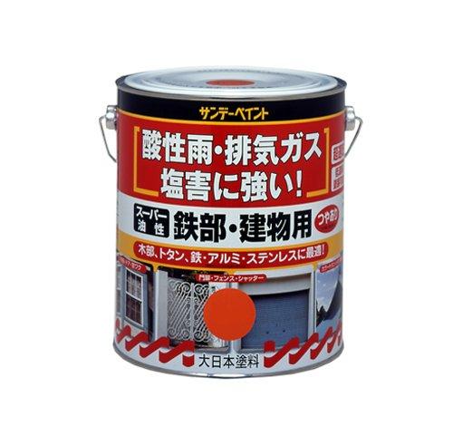 サンデーペイント 油性多目的塗料 スーパー油性鉄部建物用 黄色1.6 黄1.6 1缶の通販は 6,330円