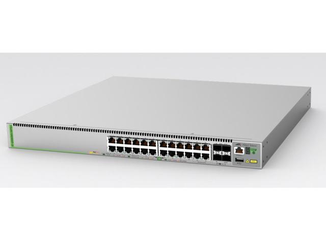 ALLIEDTELESIS アライドテレシス AT-GS980MX/28PSm [10/100/1000BASE-Tx20(PoE-OUT)、100M/1G/2.5G/5GBASE-Tx4(PoE-OUT)、SFP+スロットx4](3826R)の通販は