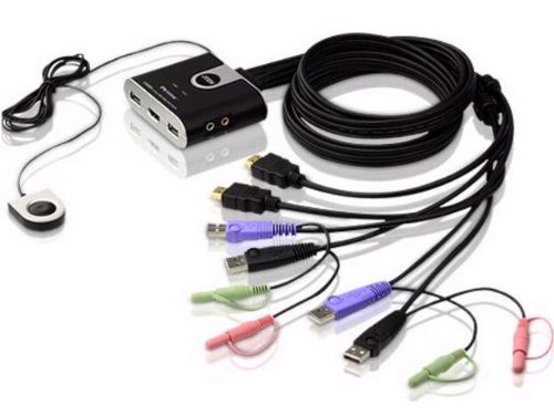 ATEN HDMI・オーディオ対応2ポートUSB KVMPスイッチ CS692 1個