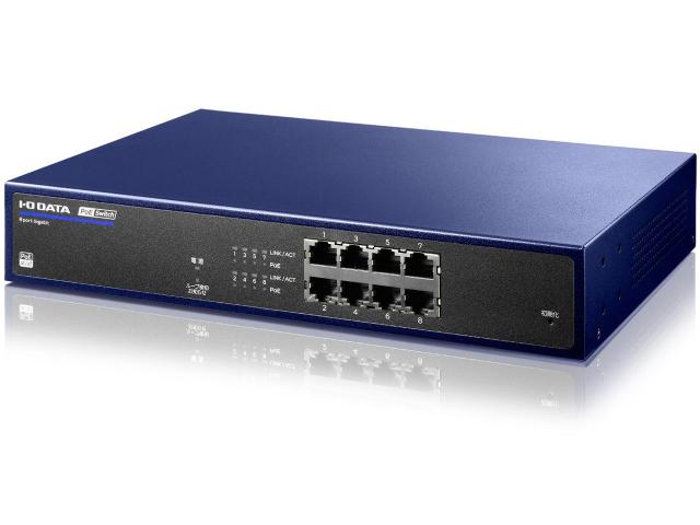 IODATA アイオーデータ IEEE802.3at(Type2)対応8ポートPoEスイッチ BSH-GP08MB(BSH-GP08MB)