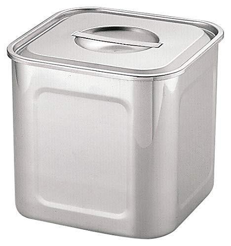 三宝産業 HACCP18-8深型角キッチンポット12cm【AHS3804】