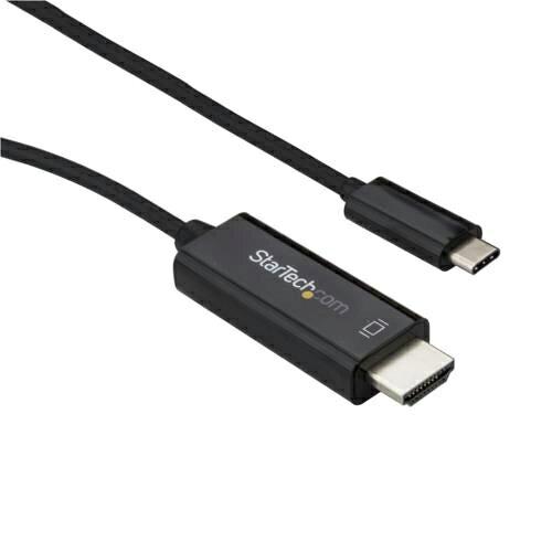 STARTECH.COM 3m USB-C - HDMIブラックケーブル 4K60Hz CDP2HD3MBNL(CDP2HD3MBNL)