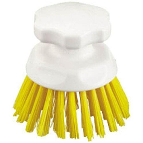 山崎産業 HGハンドブラシ丸型(ハード)イエロー  CL614-000X-MB-Y【843-0094】【入数:10】