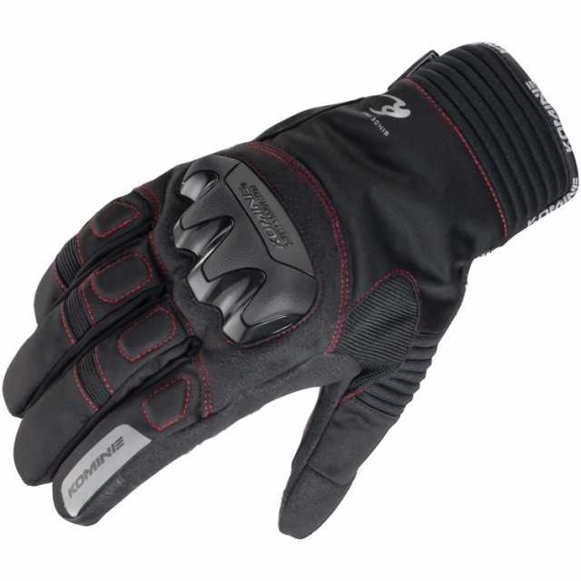 コミネ(Komine) GK-834 プロテクト W-GLVS BK/RD XL 品番:06-834/BK/RD/XL