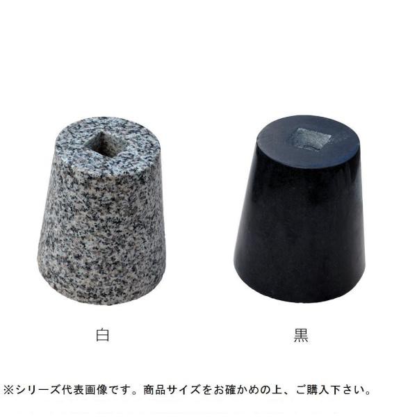 マツモト産業 景観石材 御影束石 丸 (H180)  120Φ×170Φ×180mm 黒 (1424183)の通販は