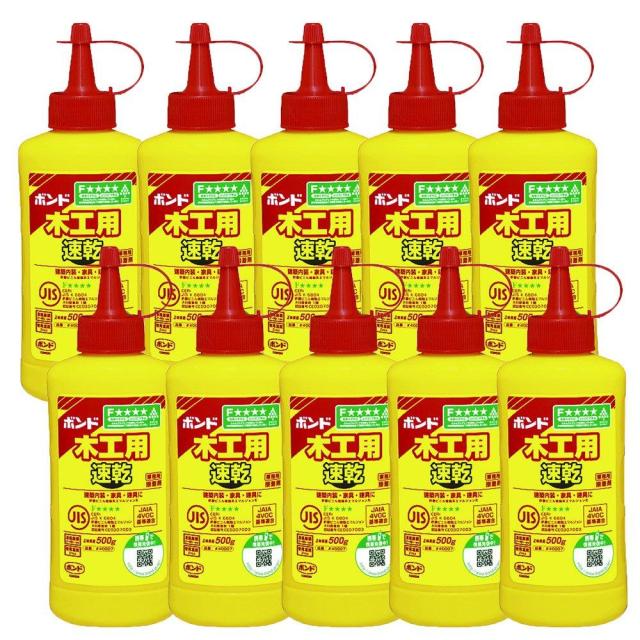 ハンディ・クラウン コニシ 木工用 速乾ボトル 500g 10P