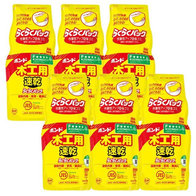ハンディ・クラウン コニシ #40301木工用速乾ラクラクパック1kg 6P