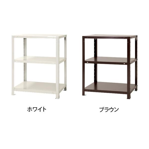 北島 スマートラック NSTR-236   間口600×奥行400×高さ750mm 3段 ホワイト (1434642)