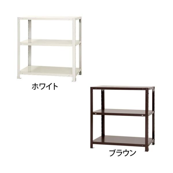 北島 スマートラック NSTR-246   間口700×奥行400×高さ750mm 3段 ホワイト (1434650)