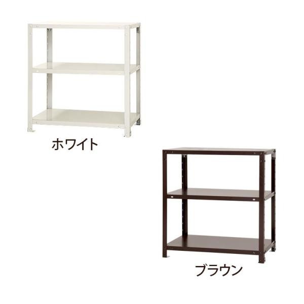 キタジマ スマートラック NSTR-247   間口700×奥行450×高さ750mm 3段 ホワイト (1434652)の通販は